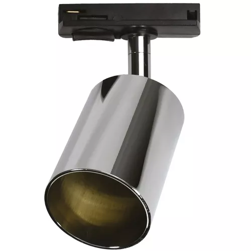 Светильник Jazzway трековый PTR 26 GU10 СH(хром) алюминий IP20 (Однофазный) цилиндр с адаптером