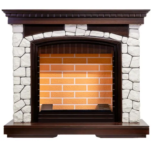 Портал Dimplex Glasgow (под очаг Cassette 400, 600) Темный дуб/Белый