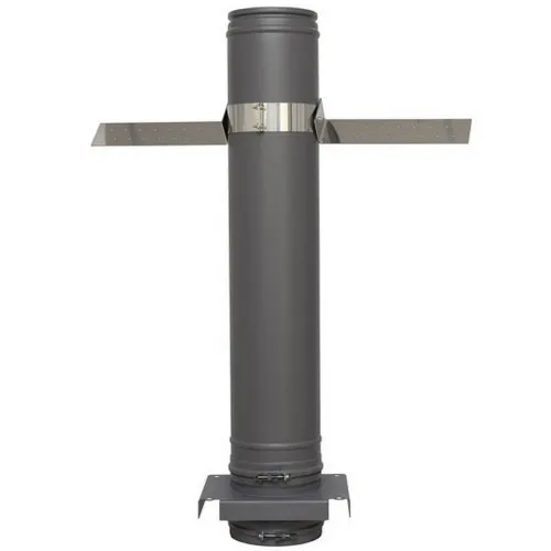 Хомут для перекрытия Schiedel Permetr d150х200 (444/0,5мм+оцинк. краш./0,6мм) черн.