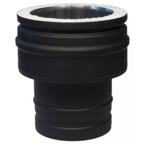 Переходник Prima Plus Schiedel Permetr d130х180 (444/0,5мм+оцинк. краш./0,6мм) черн.