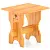 Лавка BENTWOOD лиственница натуральная 0,50х0,40 h=0,47