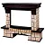 Портал RealFlame Stone Brick (под очаг 25,5) античный дуб