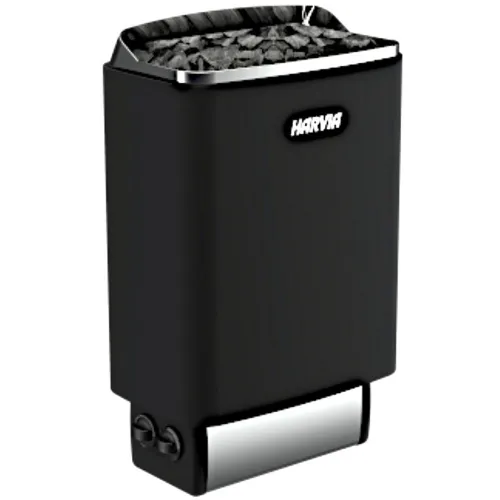 Печь электрическая HARVIA  SteelTop M60 Black со встроенным пультом