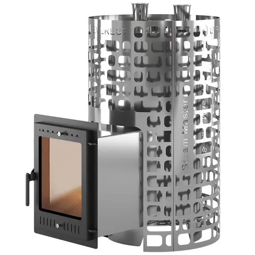 Печь дровяная Эверест "Steam Master" 38 INOX (ИНОКС) (320М)
