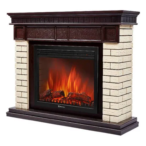Портал Electrolux Bricks (под очаг EFP/P-2520LS, 2520RLS) камень бежевый, темный дуб